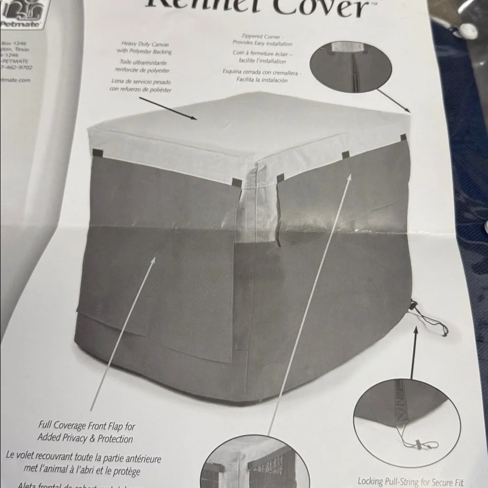 Canvas kennel cover